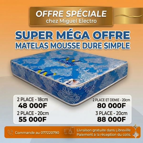 Matelas mousse dure