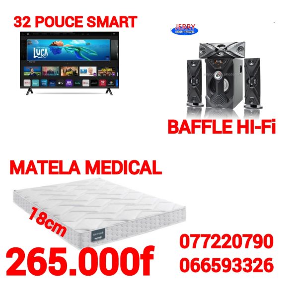 Matelas+TV Smart+Baffle hifi