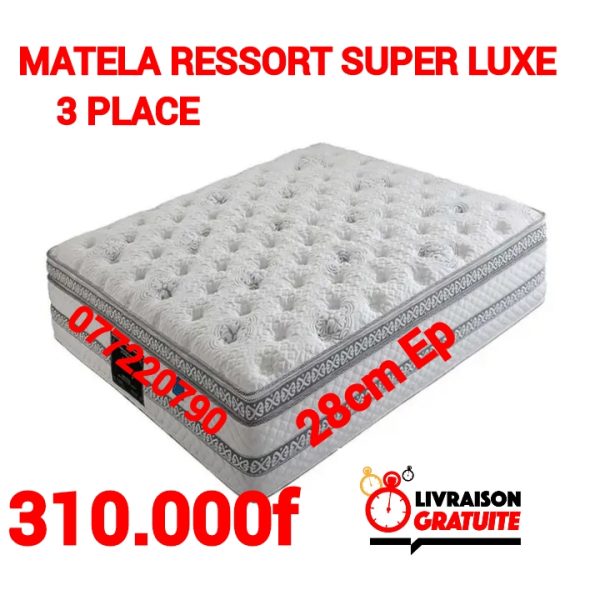 Matelas Ressort super luxe (28cm)