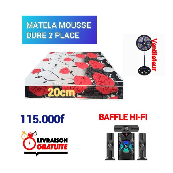 Matelas + Ventilateur + Baffle hifi