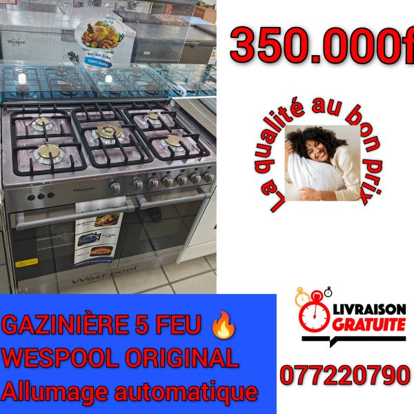 Gazinière 5 feux Wespool