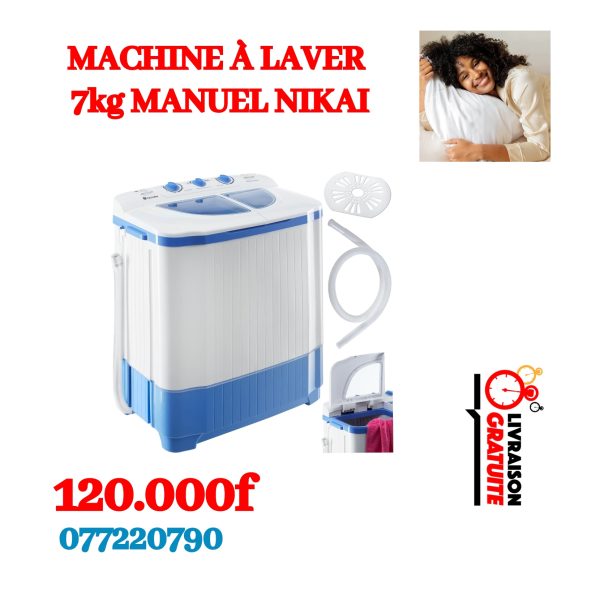Machine à laver 7kg  Manuel NIKAI