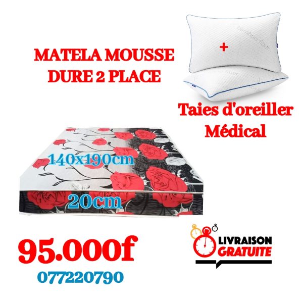 Matelas + Taie d'oreiller
