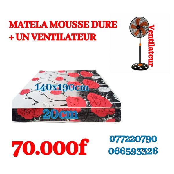 Matelas + ventilateur