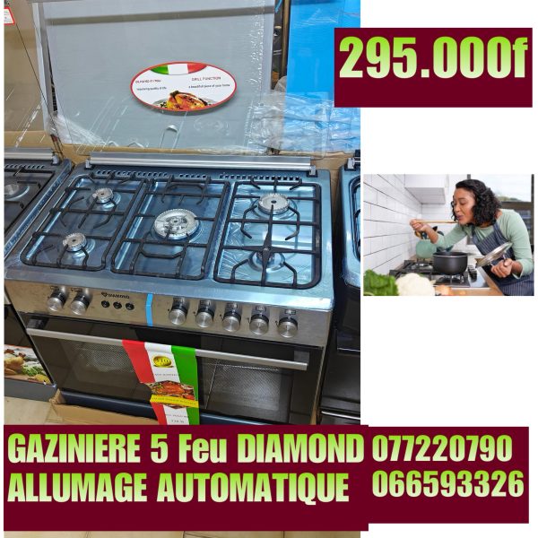 Gazinière 5 feux Ferré Diamond automatique