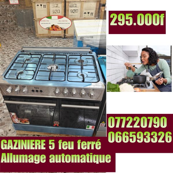 Gazinière 5 feux Ferré Allumage automatique