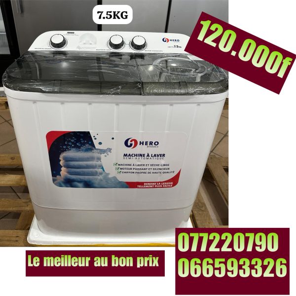 Machine à laver manuel 7.5kg Hero
