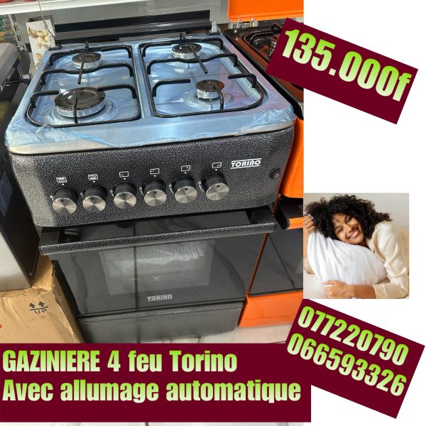 Gazinière 4 feux Torino - allumage automatique